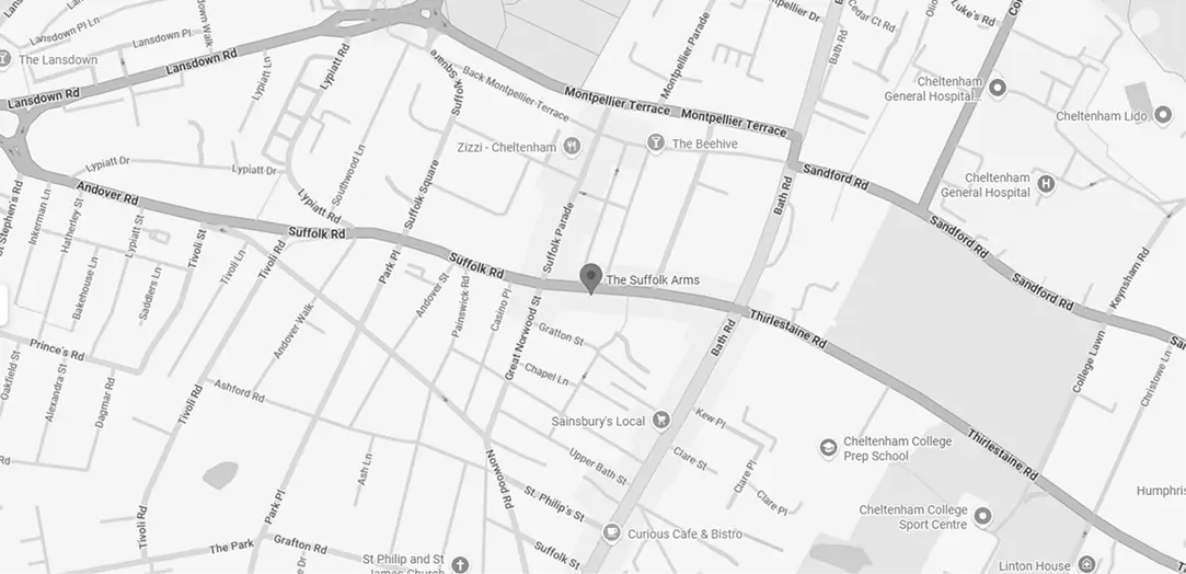 How to find The Suffolk Arms 