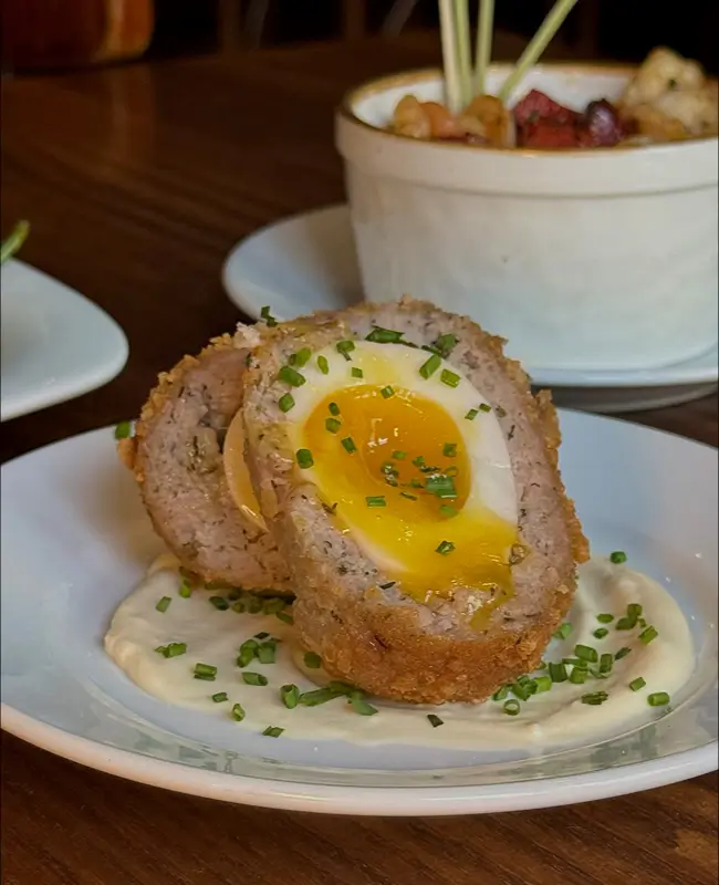 Scotch egg menu